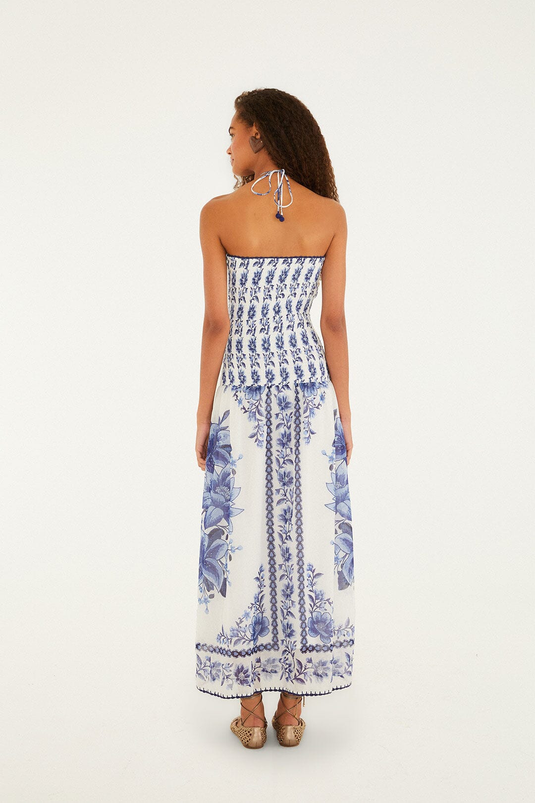 Off-White Summer Fruit Scarf Maxi Dress