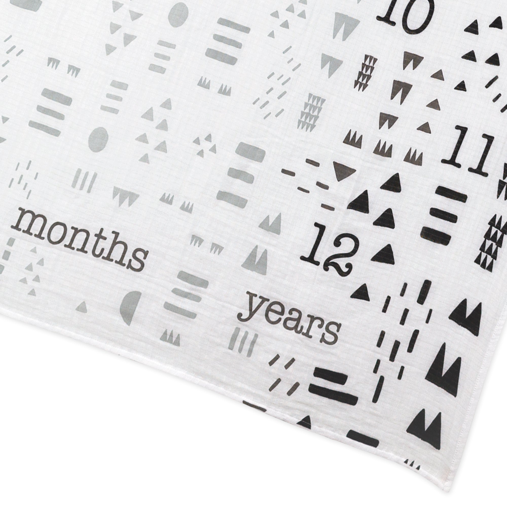 PICTURE-PERFECT Organic Cotton Muslin Milestone Blanket Gift Set