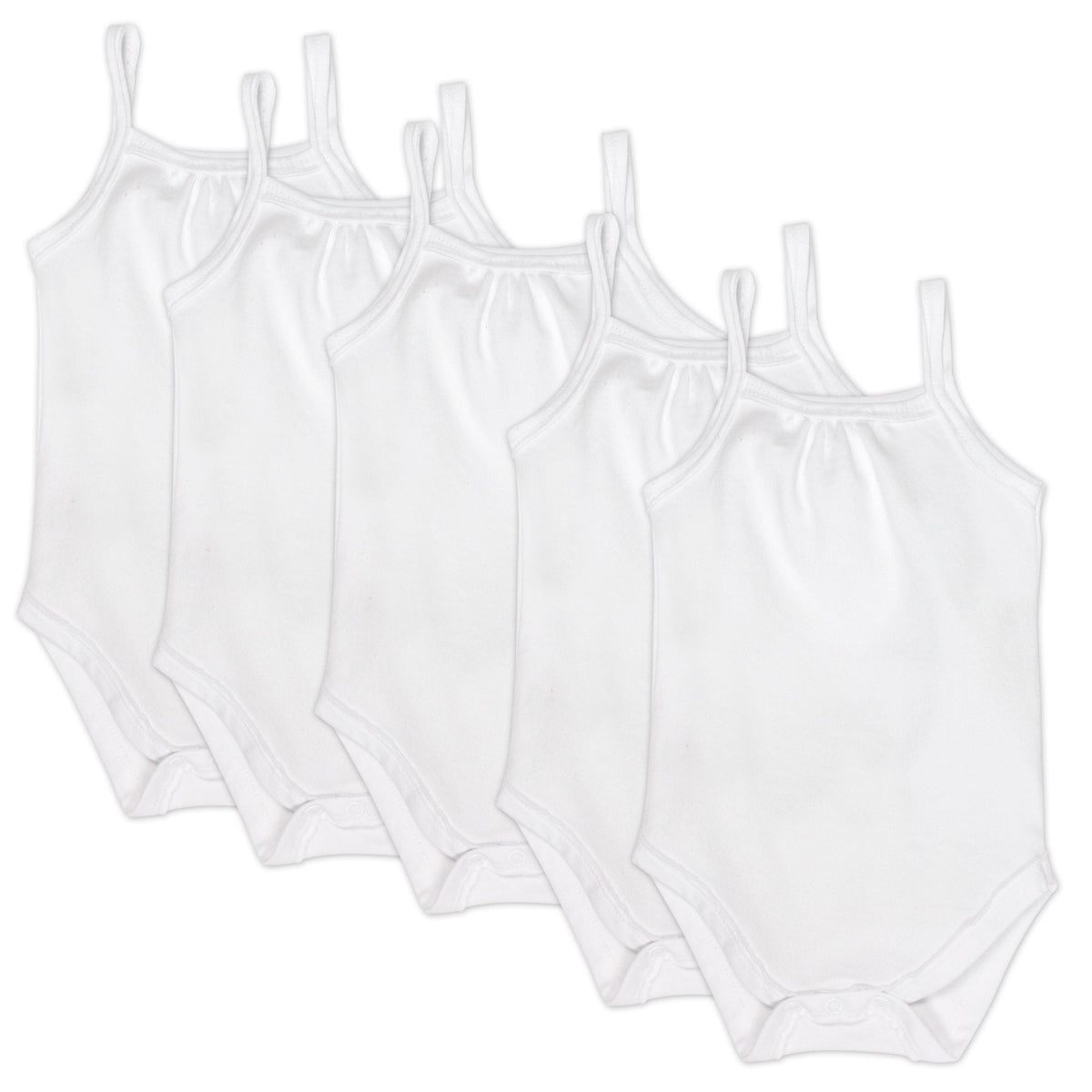 5-Pack Organic Cotton Cami Bodysuits