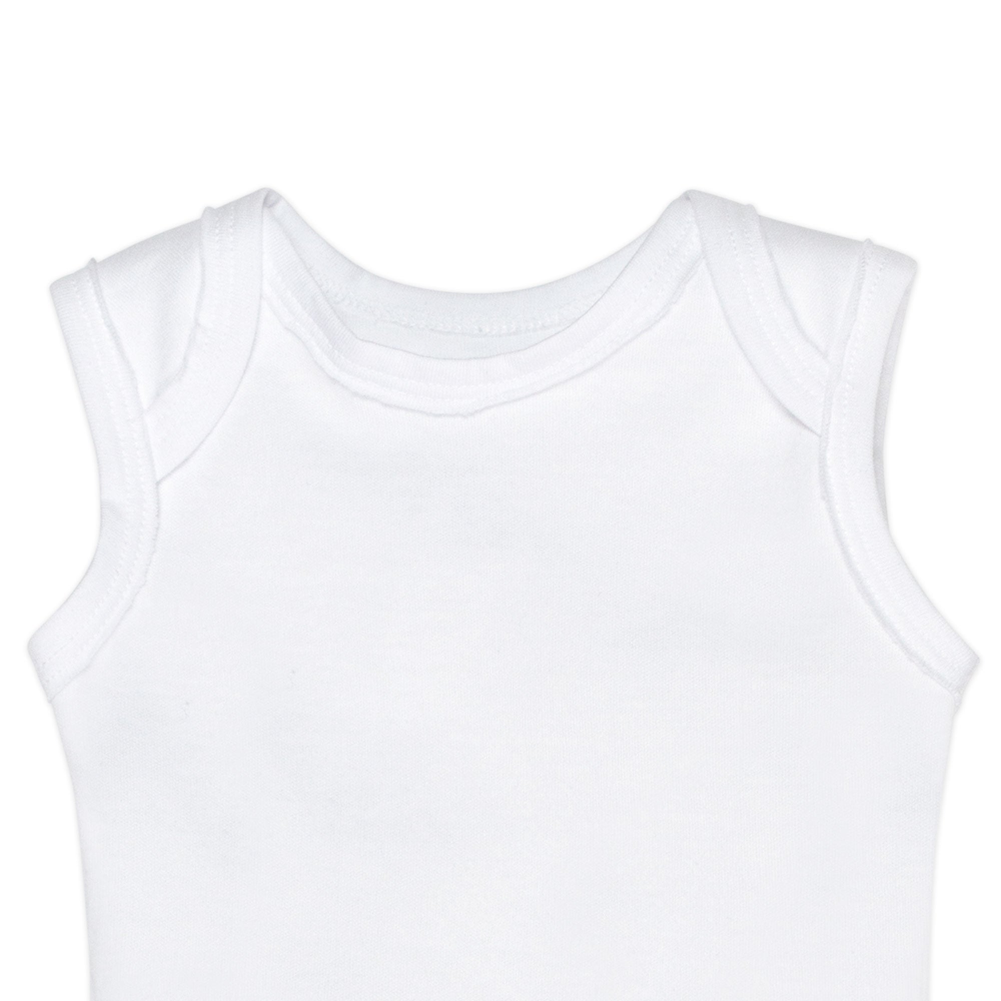 10-Pack Organic Cotton Sleeveless Bodysuits