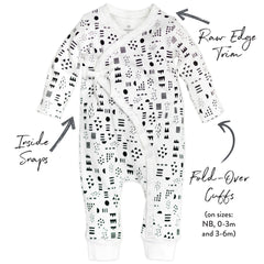 Organic Cotton One-Piece Jumpsuit Coverall