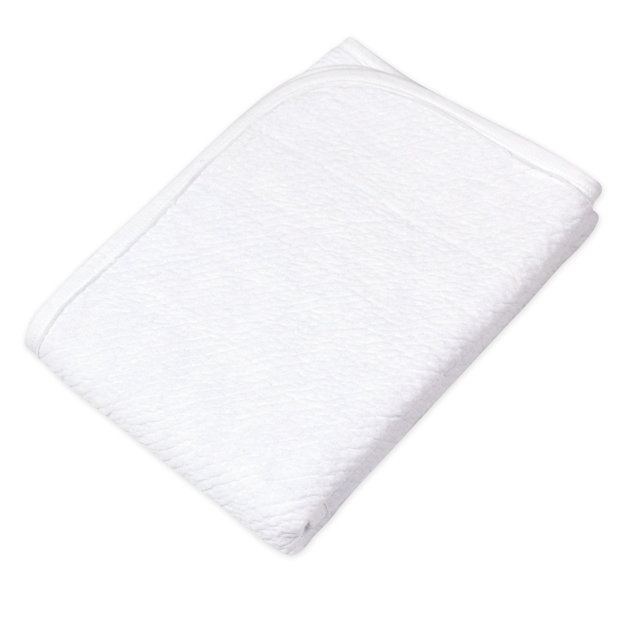 Organic Cotton Matelassé Reversible Receiving Blanket