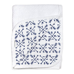 Organic Cotton Matelassé Reversible Receiving Blanket