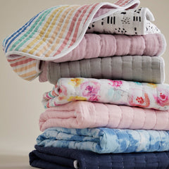 Organic Cotton Hand-Quilted Blanket