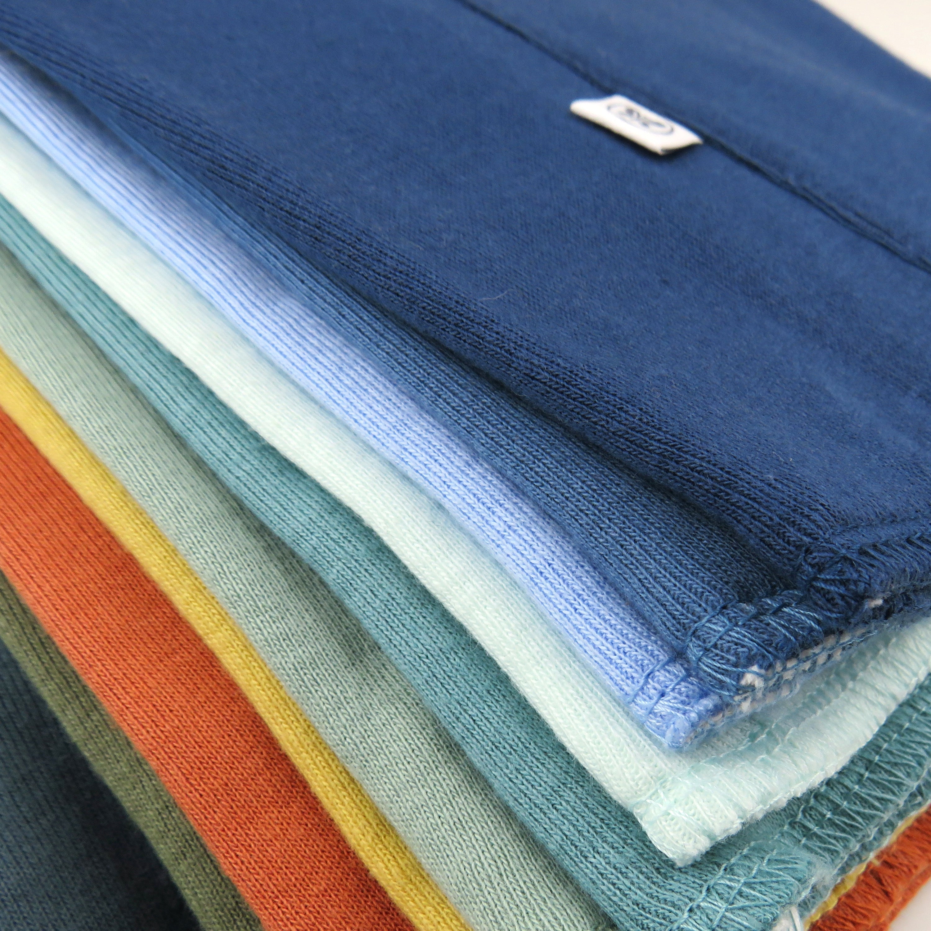 10-Pack Organic Cotton Knit Tri-fold Burp Cloths