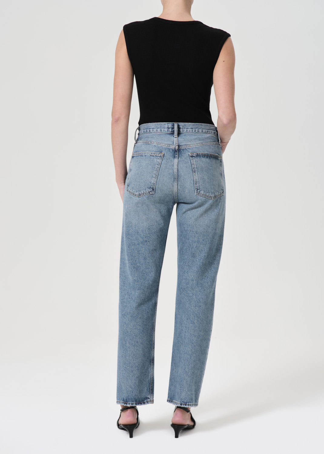 90's Pinch Waist High Rise Straight in Navigate