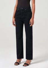 90's Pinch Waist High Rise Straight in Crushed