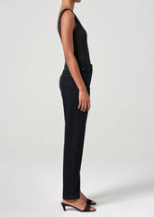 90's Pinch Waist High Rise Straight in Crushed
