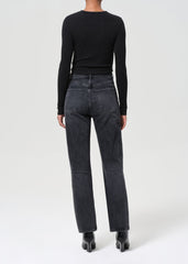 90's Pinch Waist High Rise Straight in Hitch