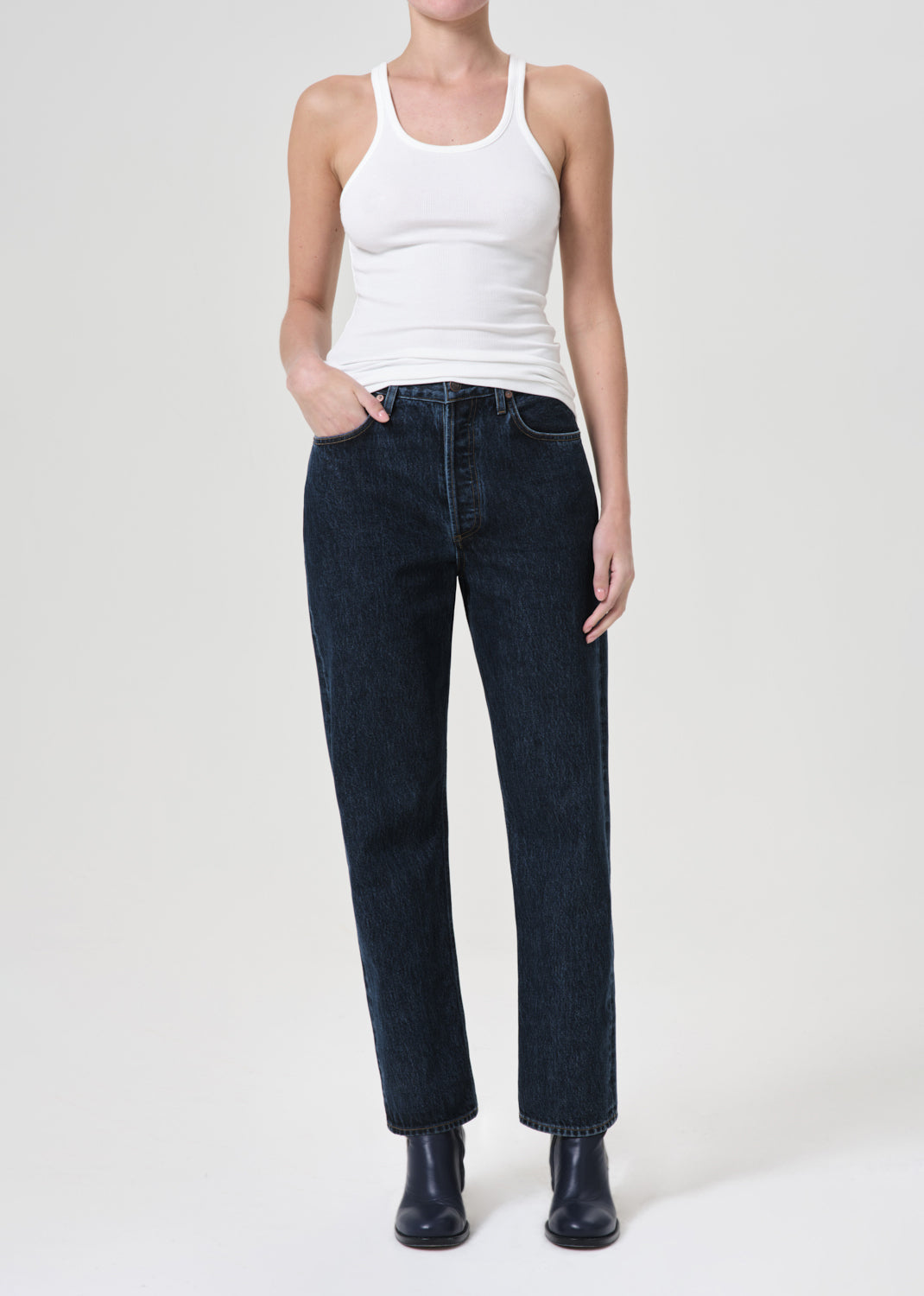 90's Pinch Waist High Rise Straight in Pendulum