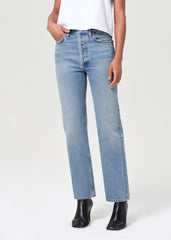 90's Pinch Waist High Rise Straight in Stage