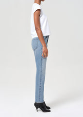 90's Pinch Waist High Rise Straight in Stage