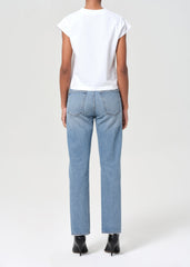 90's Pinch Waist High Rise Straight in Stage