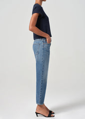 90's Crop Mid Rise Straight in Essence
