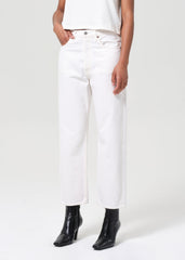 90's Crop Mid Rise Straight in Fortune Cookie