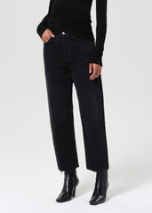 90's Crop Mid Rise Straight in Tar