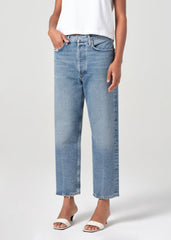 90's Crop Mid Rise Straight in Hooked