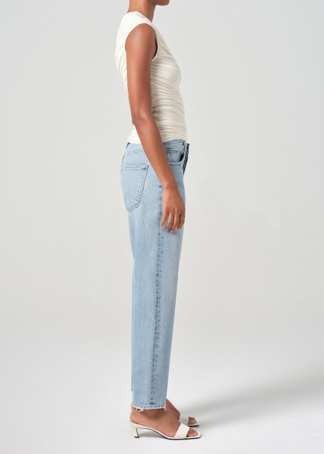 90's Crop Mid Rise Straight in Force
