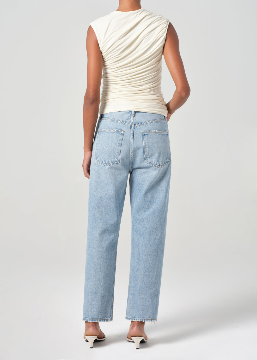 90's Crop Mid Rise Straight in Force