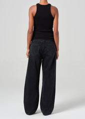 Low Curve Jean in Black Tar