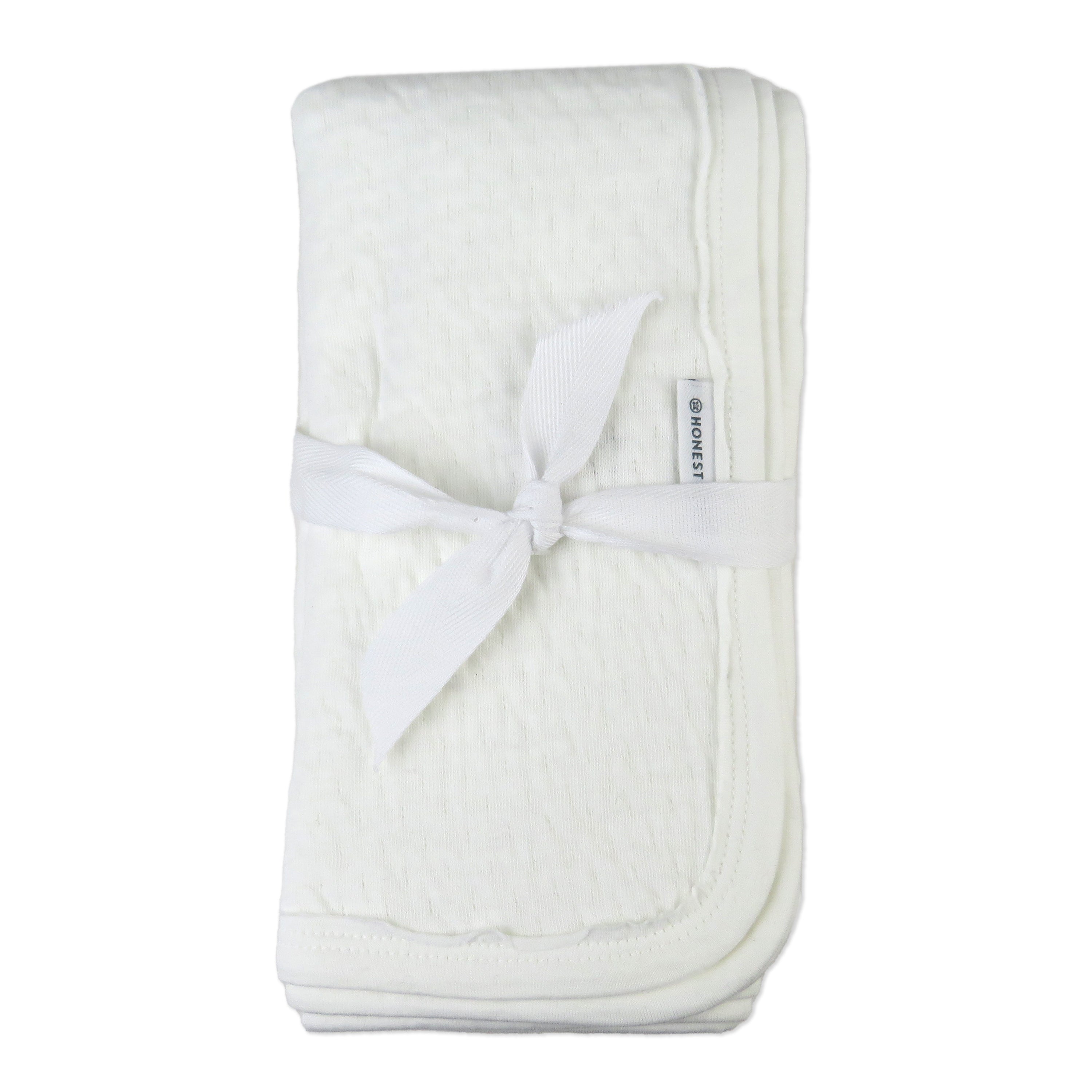 3-Pack Organic Cotton Matelasse Burp Cloths