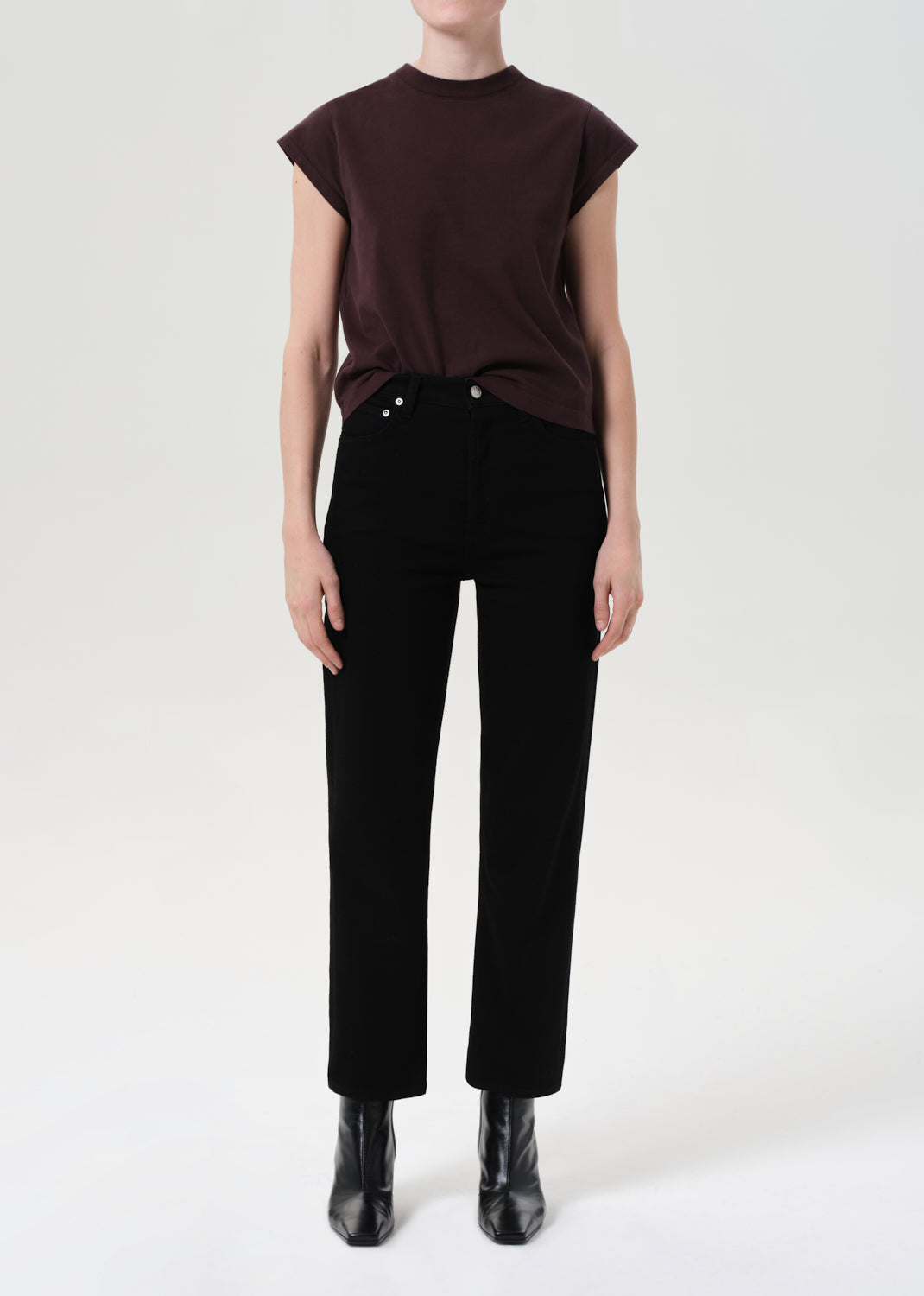 90's Pinch Waist Crop (Comfort Stretch) in Cover