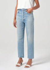90's Pinch Waist Crop in Ripple