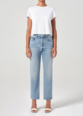90's Pinch Waist Crop in Stage