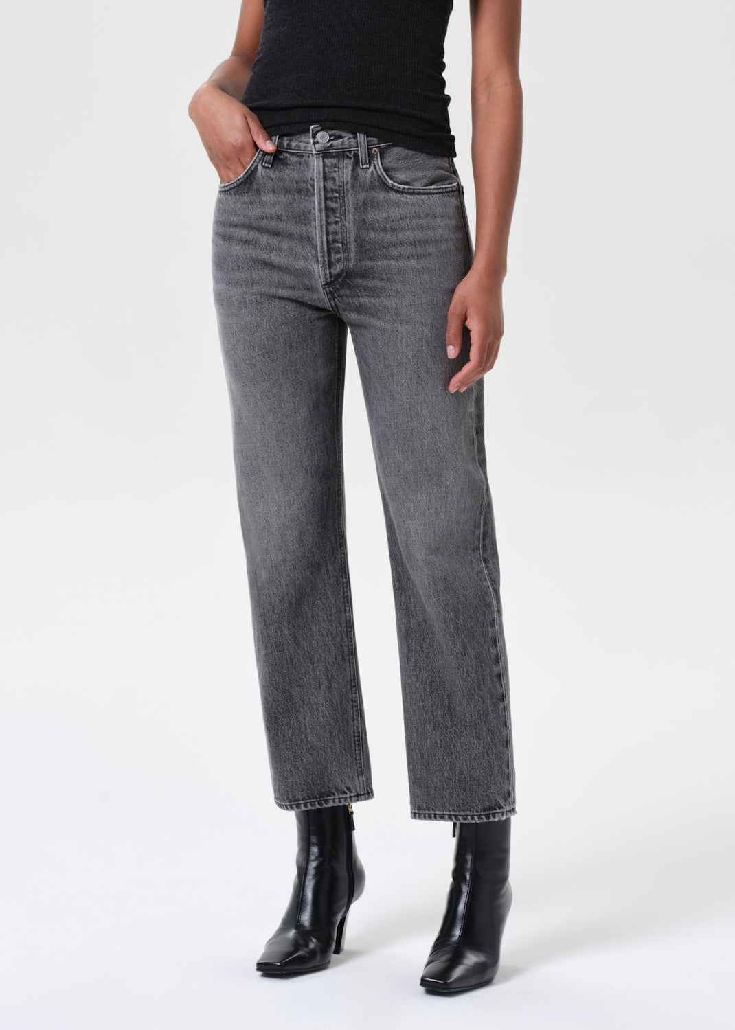 90's Pinch Waist Crop in Audit