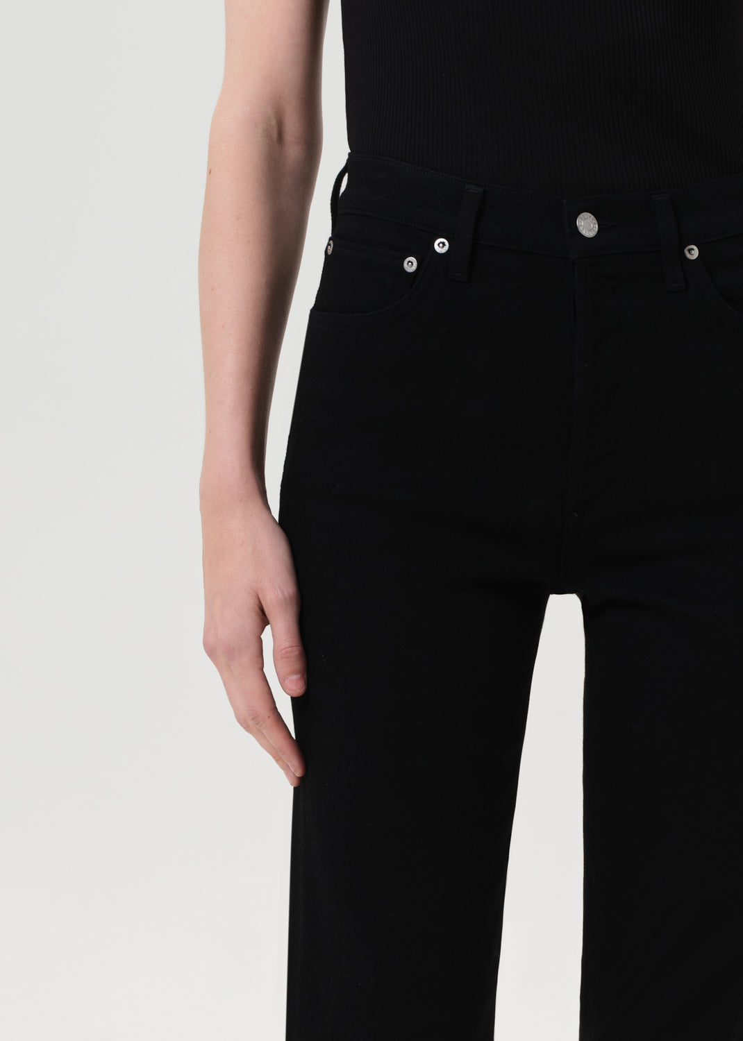 90's Pinch Waist High Rise Straight Long (Comfort Stretch) in Cover