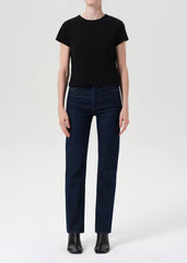 90's Pinch Waist High Rise Straight Long (Comfort Stretch) in Reissue