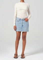 V-Waist Mini Skirt in Force