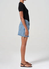 V-Waist Mini Skirt in Fairway