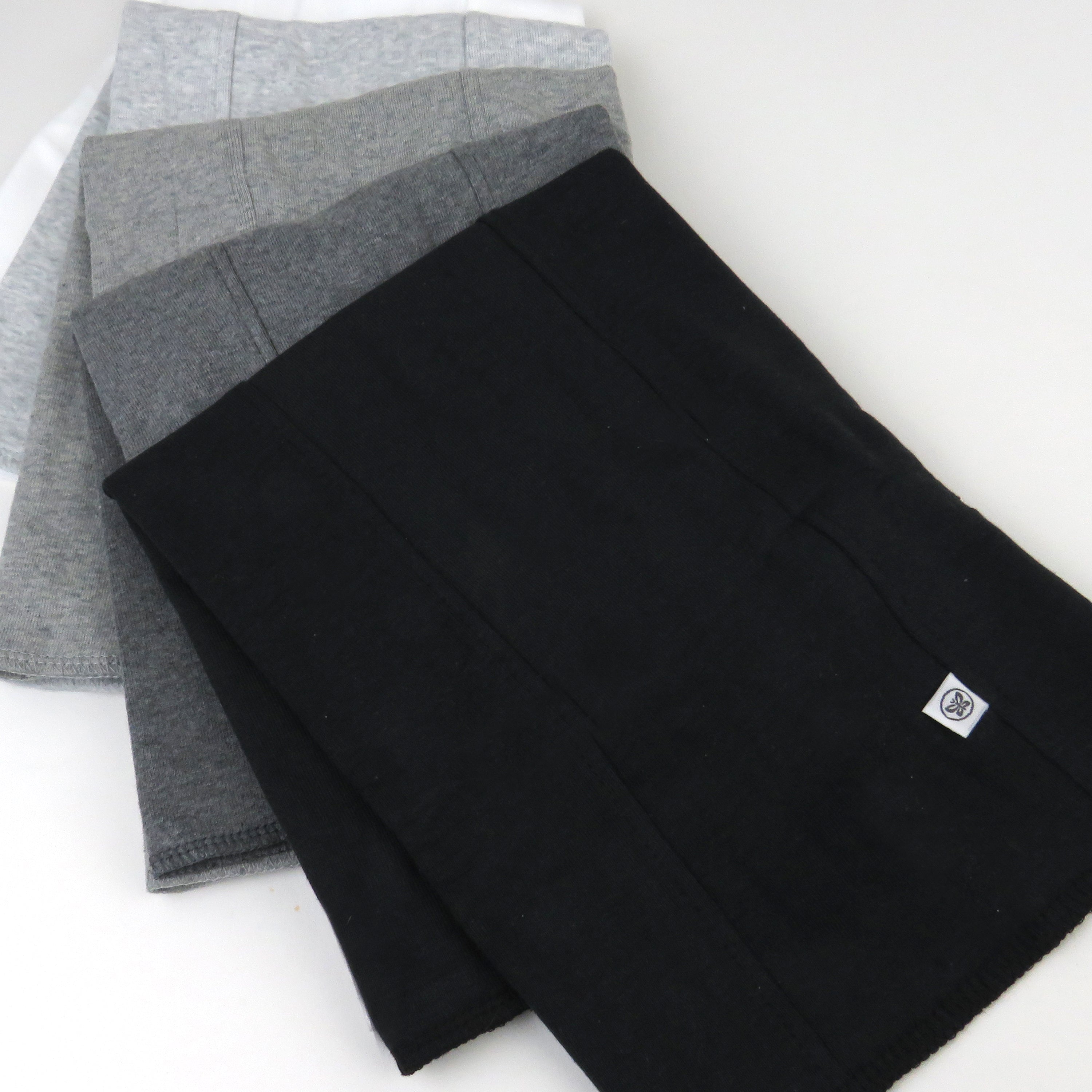 5-Pack Organic Cotton Knit Tri-fold Burp Cloths