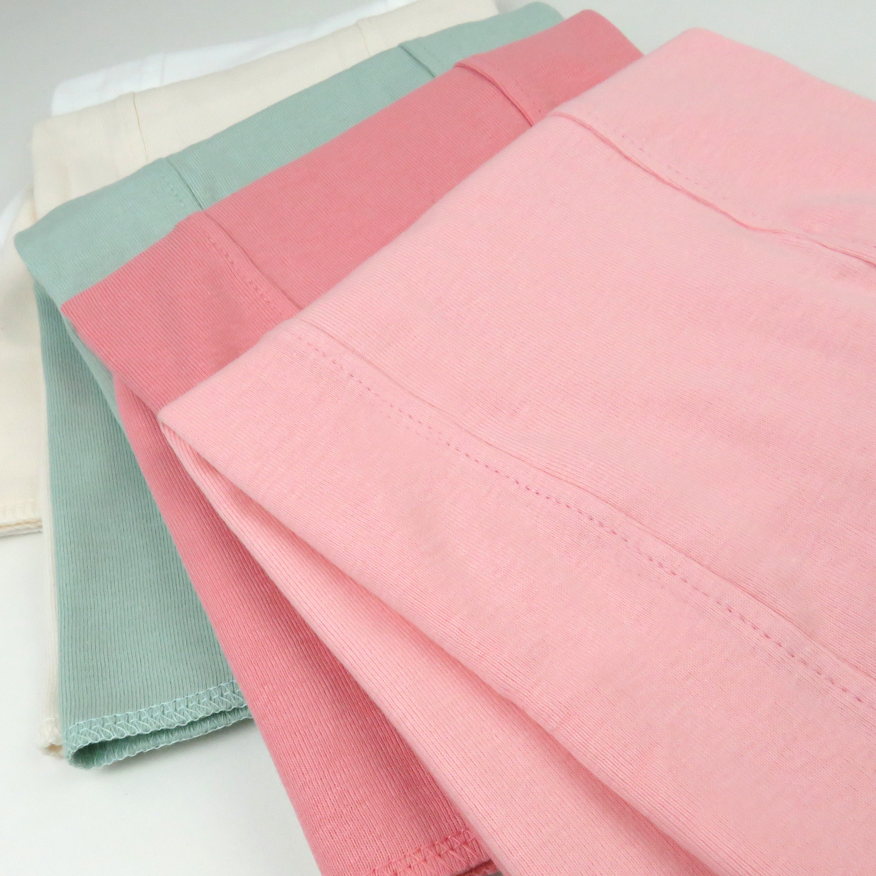 5-Pack Organic Cotton Knit Tri-fold Burp Cloths