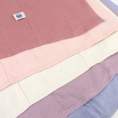 5-Pack Organic Cotton Knit Tri-fold Burp Cloths