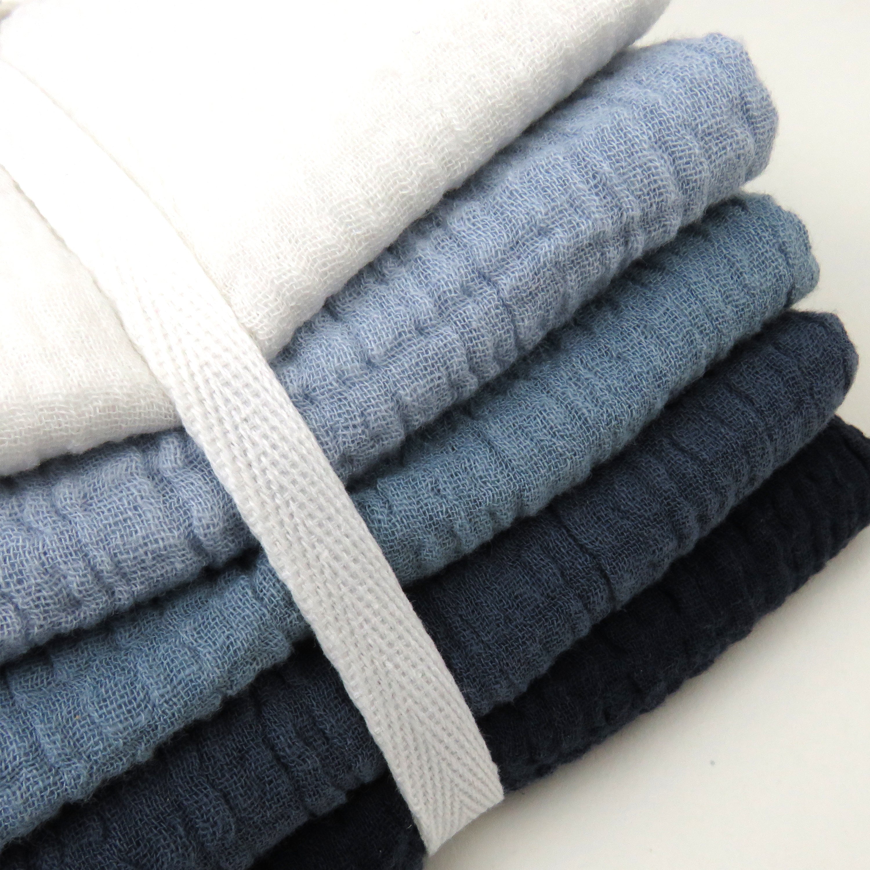 5-Pack Organic Cotton Multi-layer Woven Burp Cloths