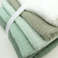 5-Pack Organic Cotton Multi-layer Woven Burp Cloths
