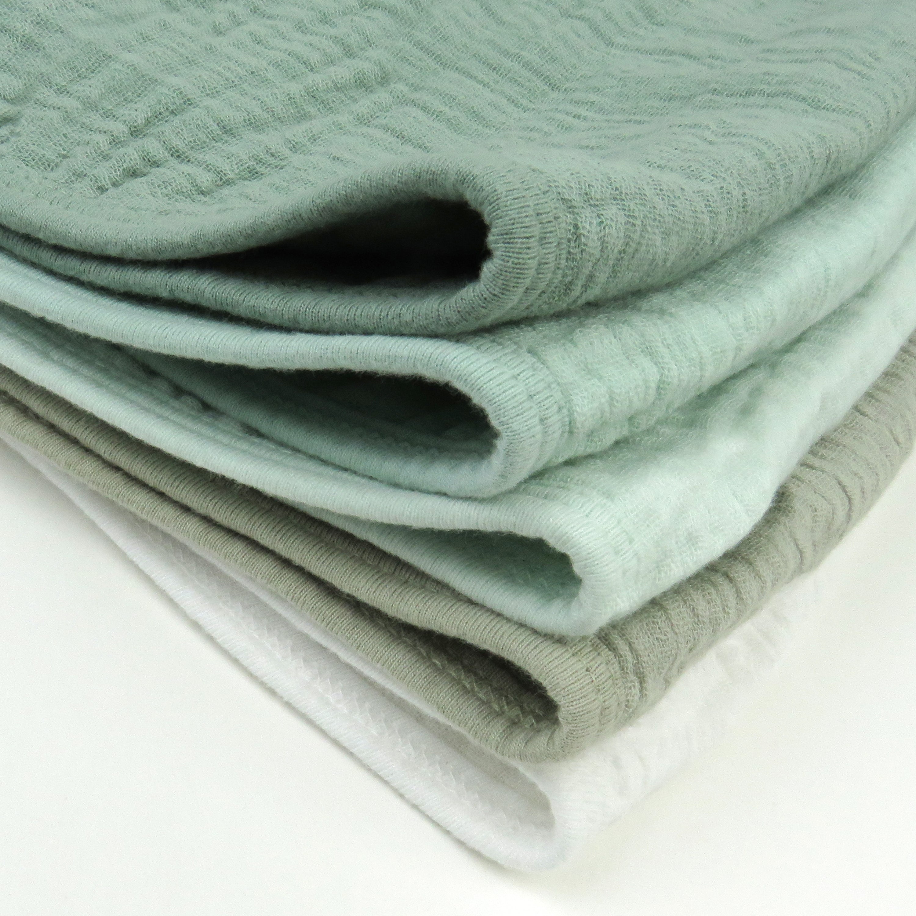 5-Pack Organic Cotton Multi-layer Woven Burp Cloths