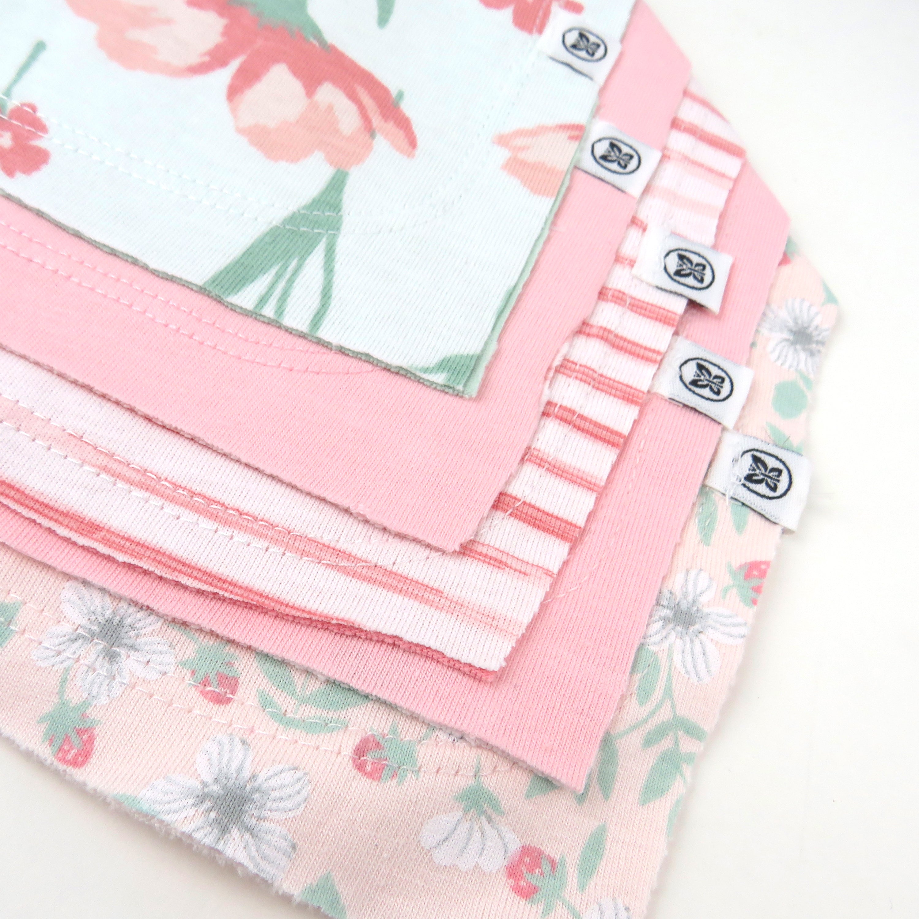 Multipack Organic Cotton Reversible Bandana Bibs