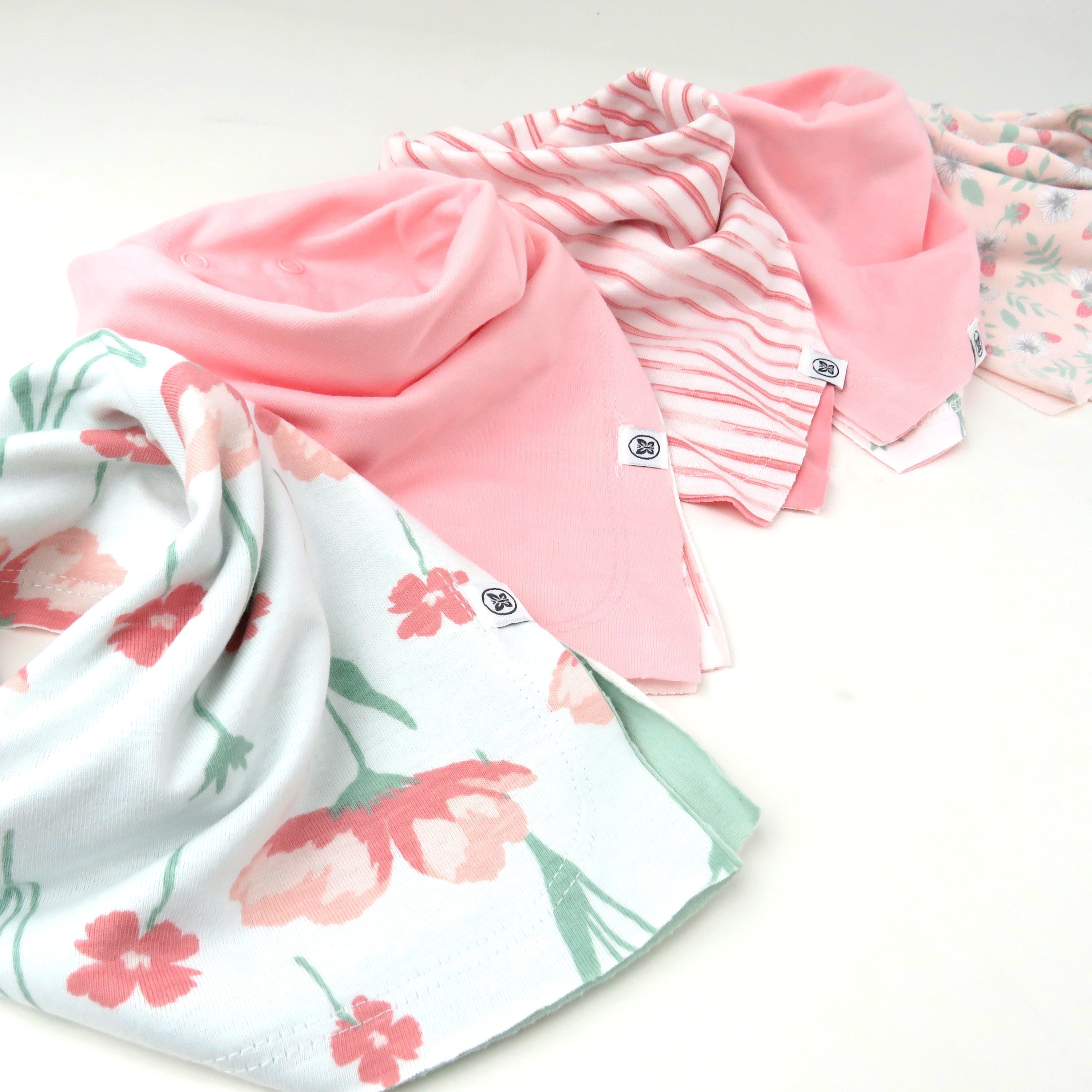 Multipack Organic Cotton Reversible Bandana Bibs
