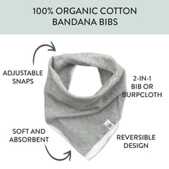 Multipack Organic Cotton Reversible Bandana Bibs