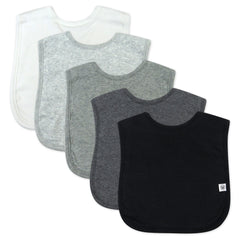 5-Pack Organic Cotton 4 in 1 Reversible Bibs