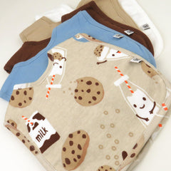 5-Pack Organic Cotton 4 in 1 Reversible Bibs