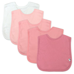 5-Pack Organic Cotton 4 in 1 Reversible Bibs