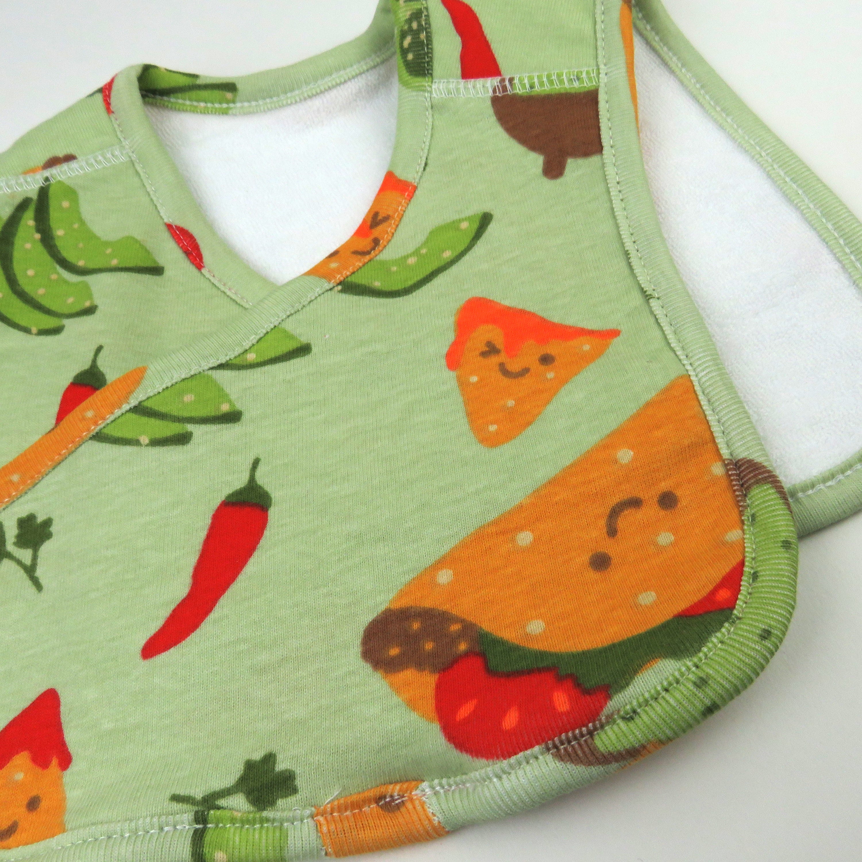 5-Pack Organic Cotton 4 in 1 Reversible Bibs