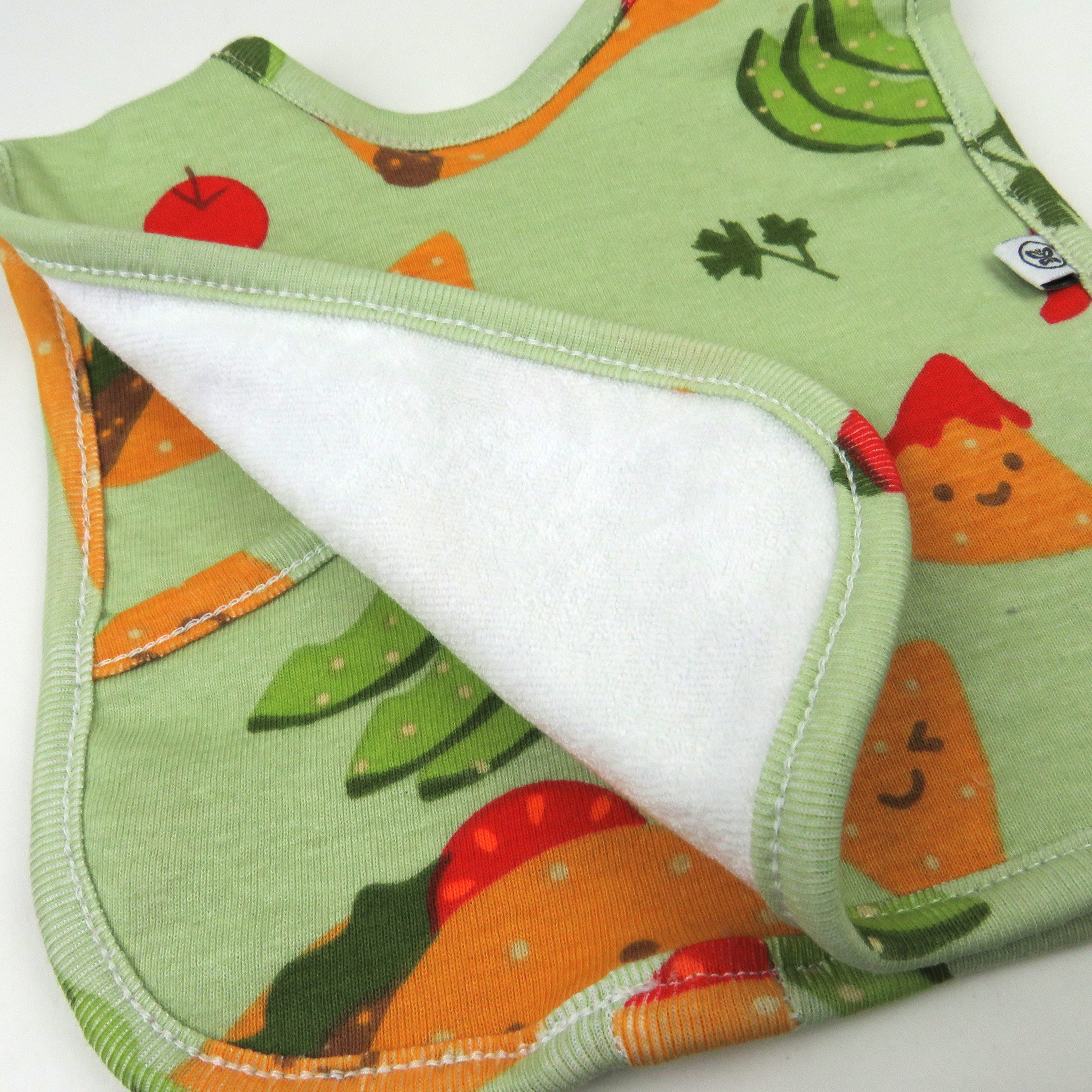 5-Pack Organic Cotton 4 in 1 Reversible Bibs