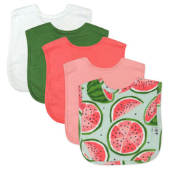 5-Pack Organic Cotton 4 in 1 Reversible Bibs