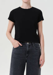 Adine Shrunken Tee in Black