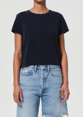 Adine Shrunken Tee in Storm
